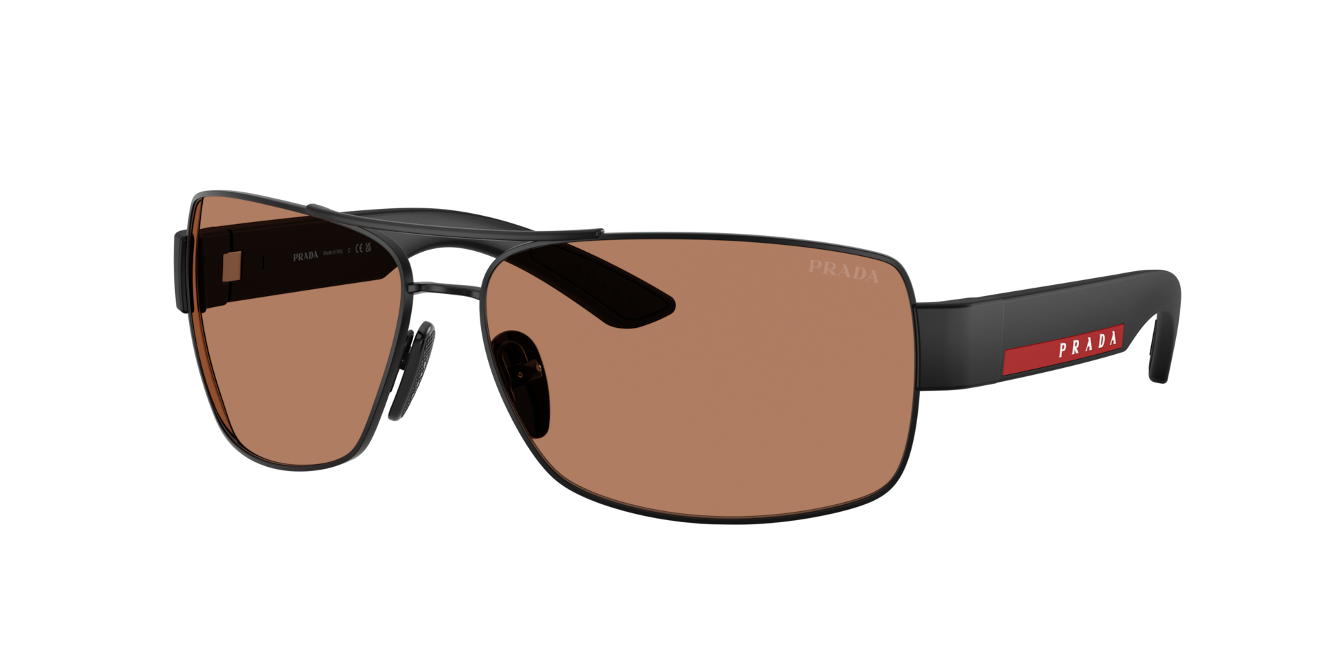 Prada Linea Rossa PS B52S XXL (65 - 14) with Brown lenses and