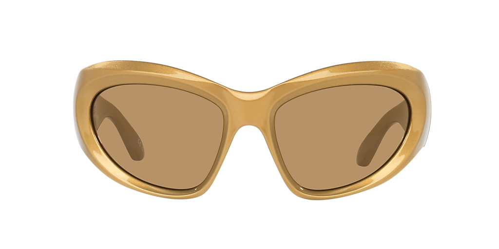 Balenciaga Bxtr Metal XL (64 - 20) with Brown lenses and Gold