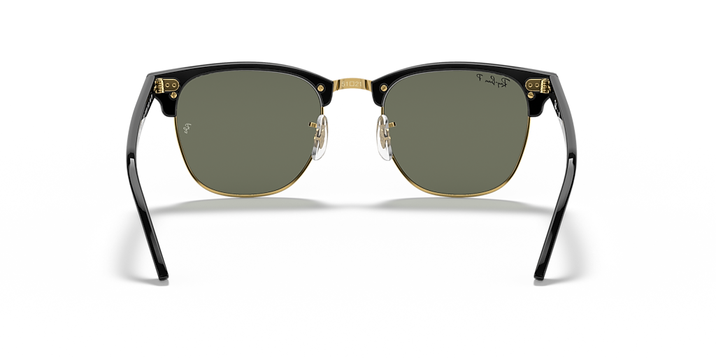 Ray-Ban Clubmaster Classic XL (55 - 19) with Green lenses and