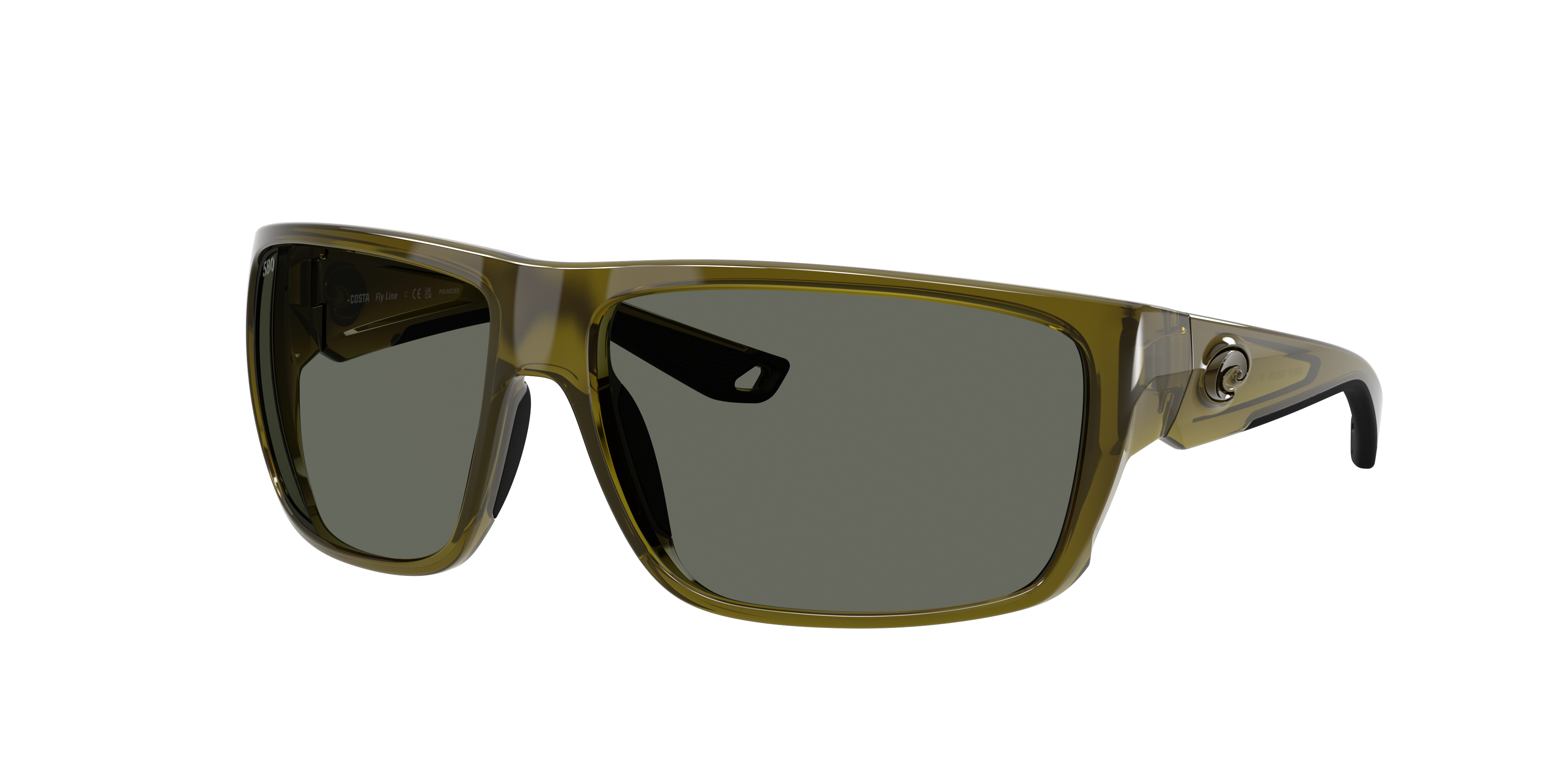 Costa Man Sunglass Fly Line -  Frame color: Seagrass, Lens color: Gray