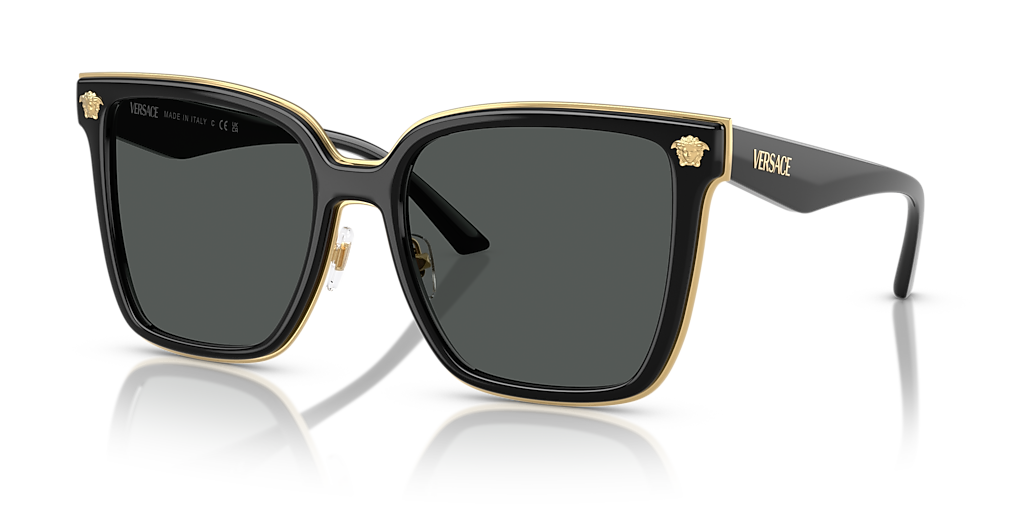 Versace VE2278D XXL (58 - 19) with Grey lenses and Black frame