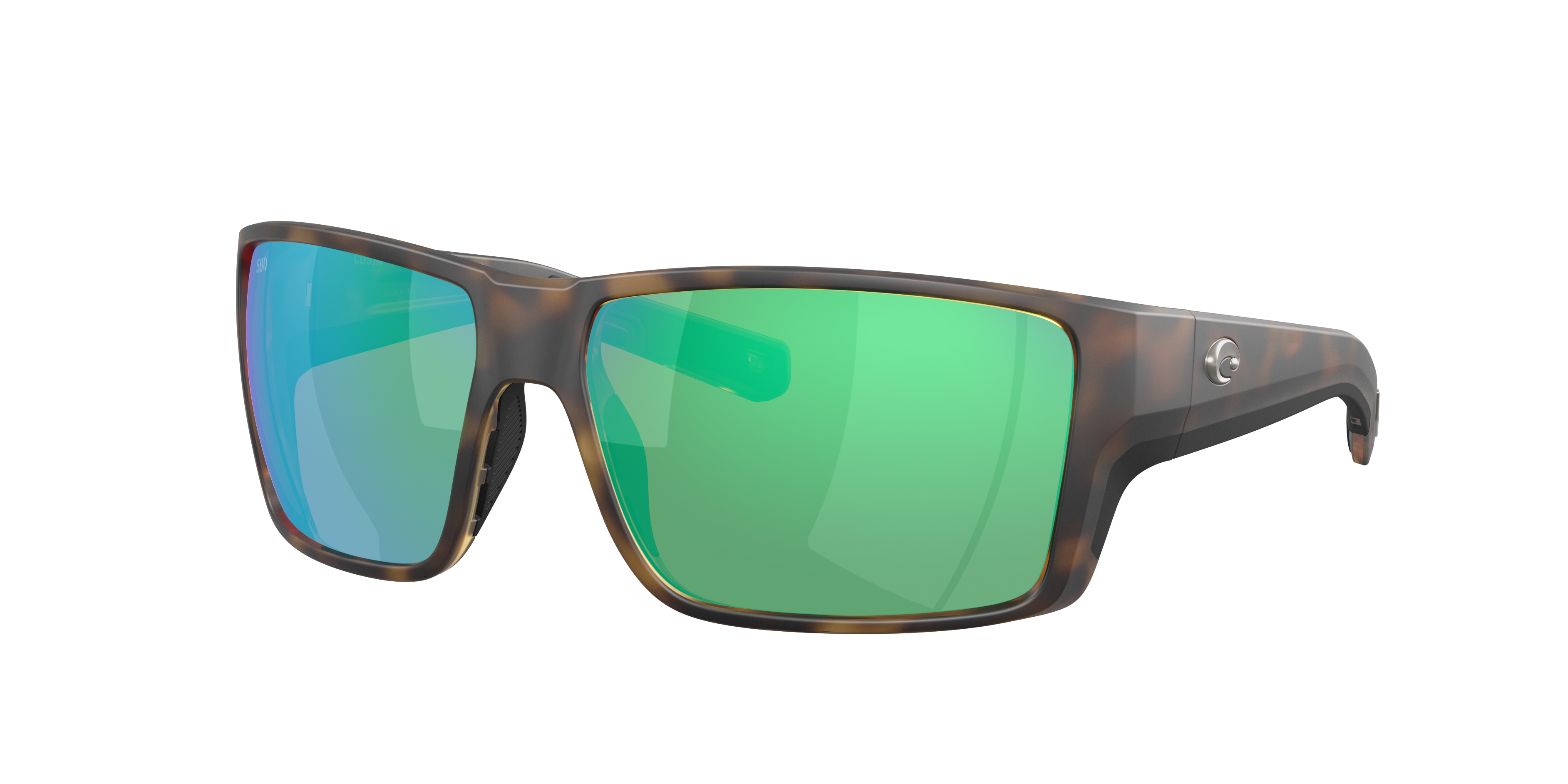 Costa Man Sunglass Reefton PRO -  Frame color: Matte Tortoise, Lens color: Green Mirror