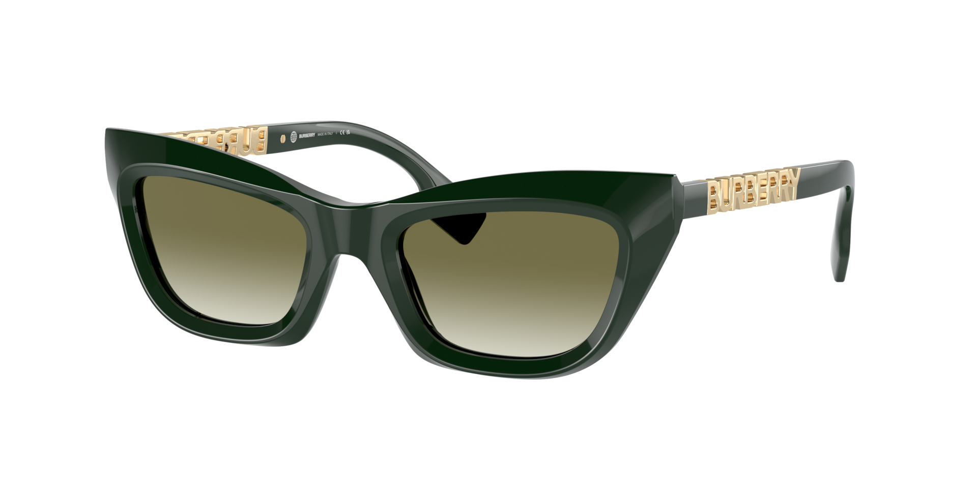 Burberry Woman Sunglass BE4409 -  Frame color: Green, Lens color: Clear Gradient Dark Green