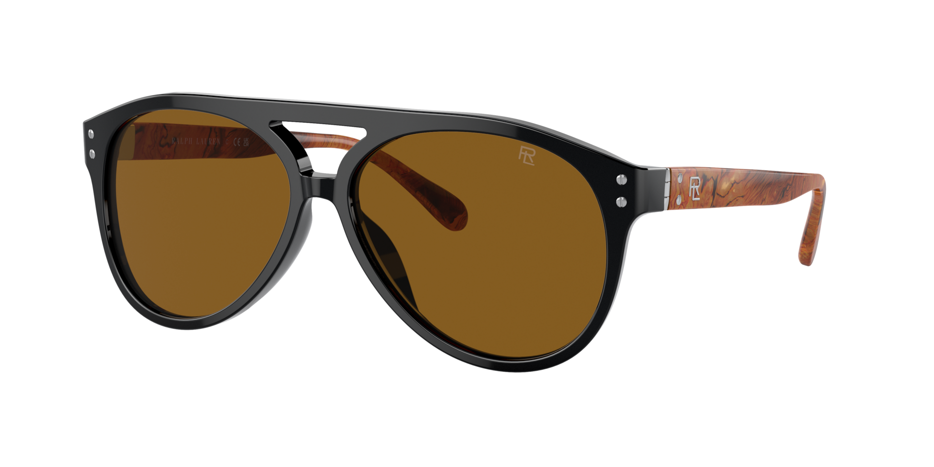Ralph Lauren Homme Sunglass The Cruiser - Couleur du Monture Noir Couleur de Lentille Brun 118 €