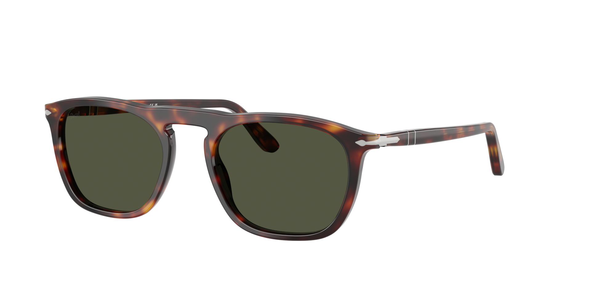 Persol Unisex Sunglass PO3391S - Gae -  Frame color: Havana, Lens color: Green