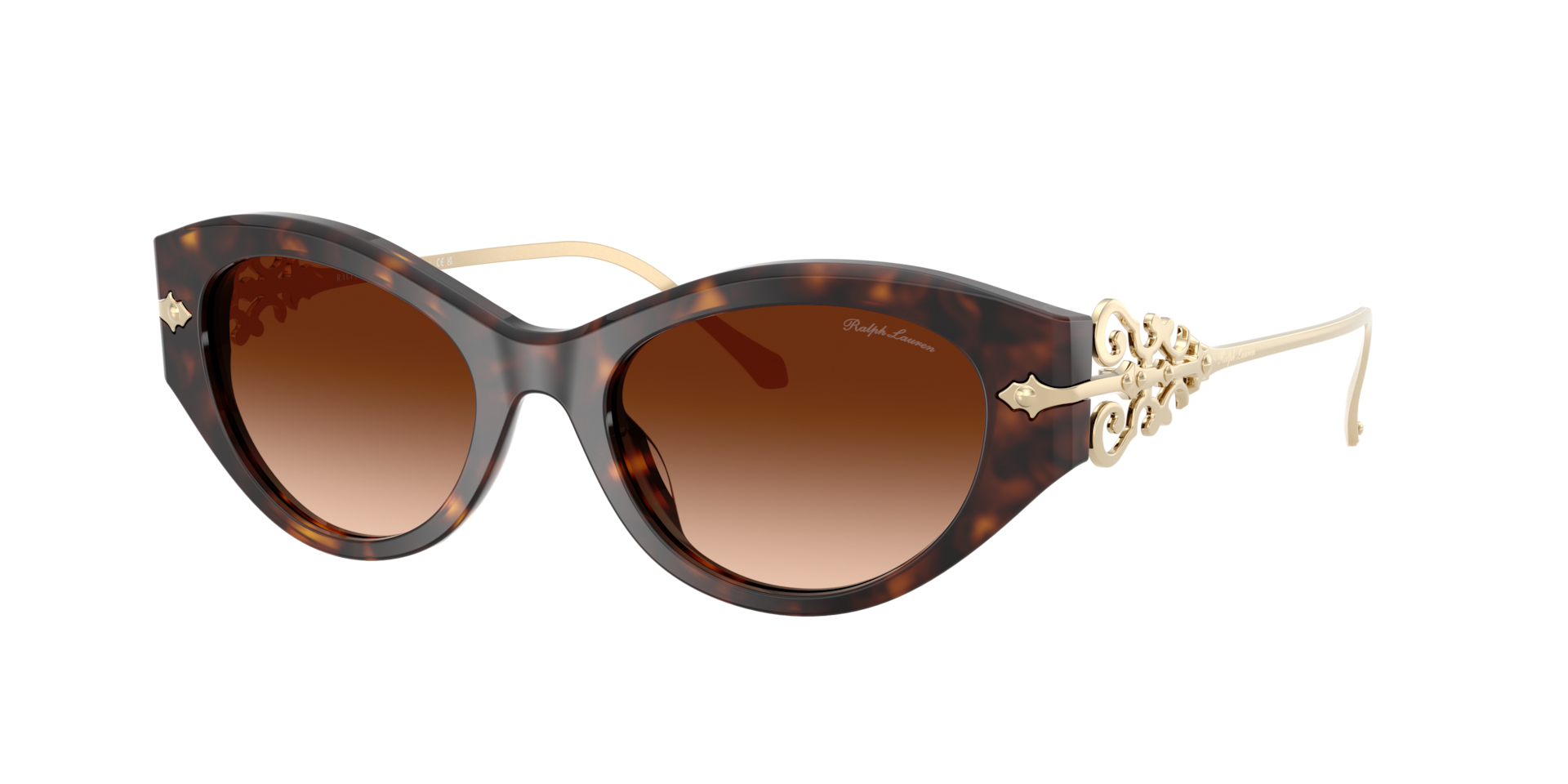 Ralph Lauren Femme Sunglass RL8227U - Couleur du Monture Havana fonc Couleur de Lentille Dgrad Marron 252 €