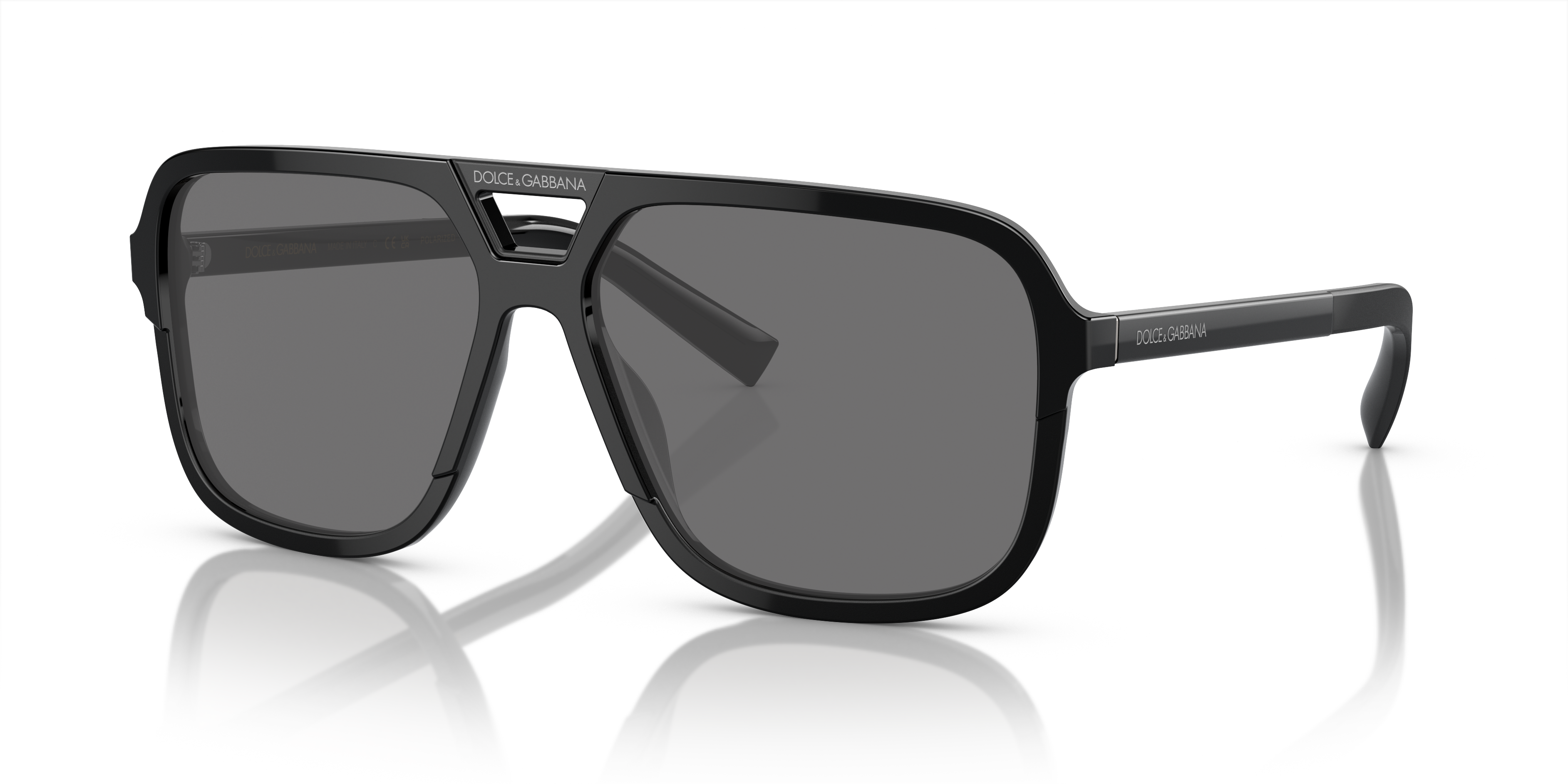 Dolce&Gabbana DG4354 XL (61 - 15) com Lentes Cinza e Armação Preto