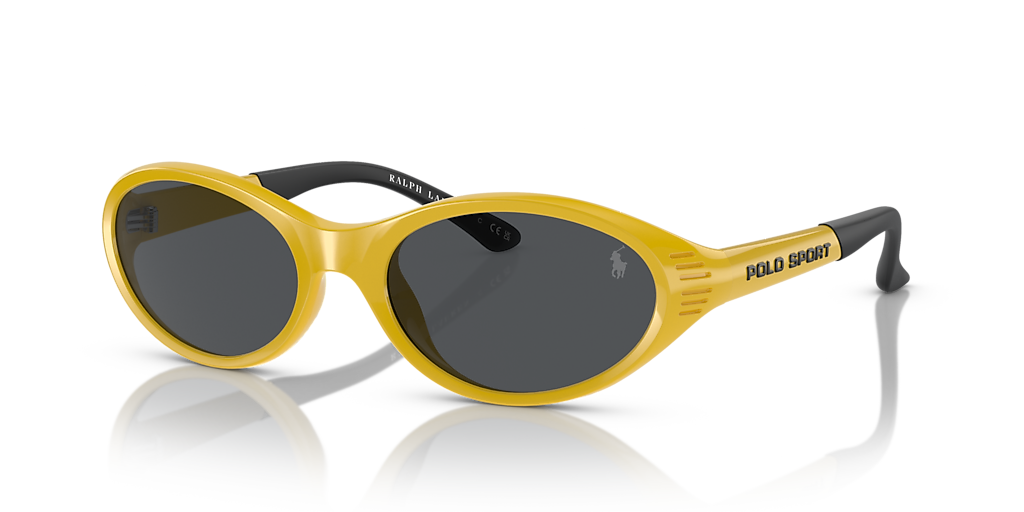 Ralph Lauren サングラス ビンテージ ハーフリム クラシック 希少 Polo Ralph Lauren PH4197U M (56 - 19) with Grey lenses and Yellow