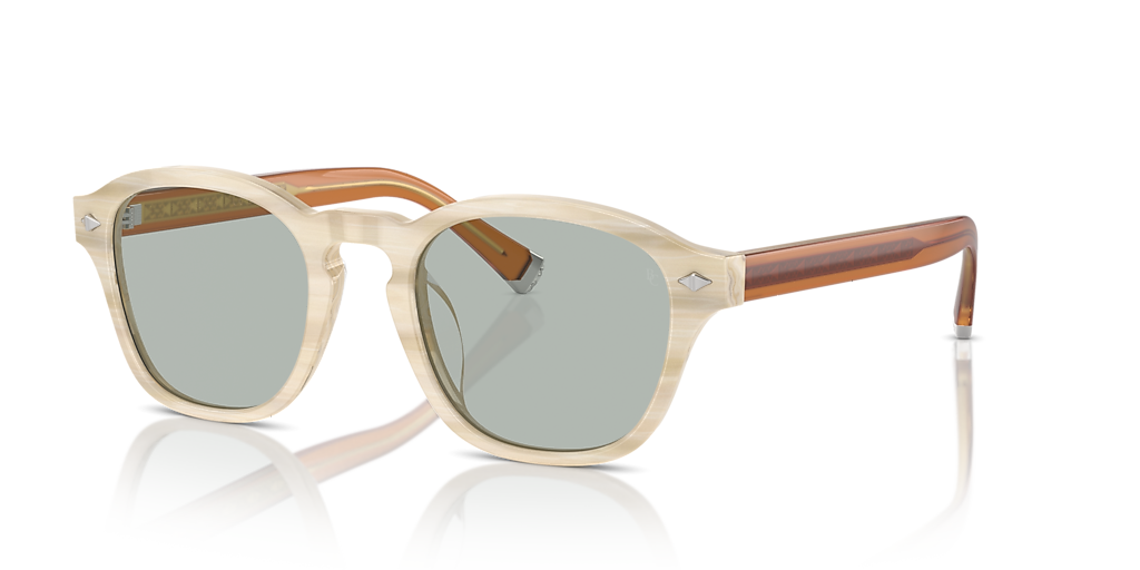 Brunello Cucinelli BC4006S M (50 - 21) with Blue lenses and Beige