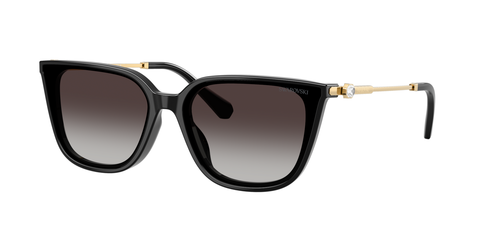 Swarovski Woman Sunglass SK6054D -  Frame color: Black, Lens color: Gradient Grey