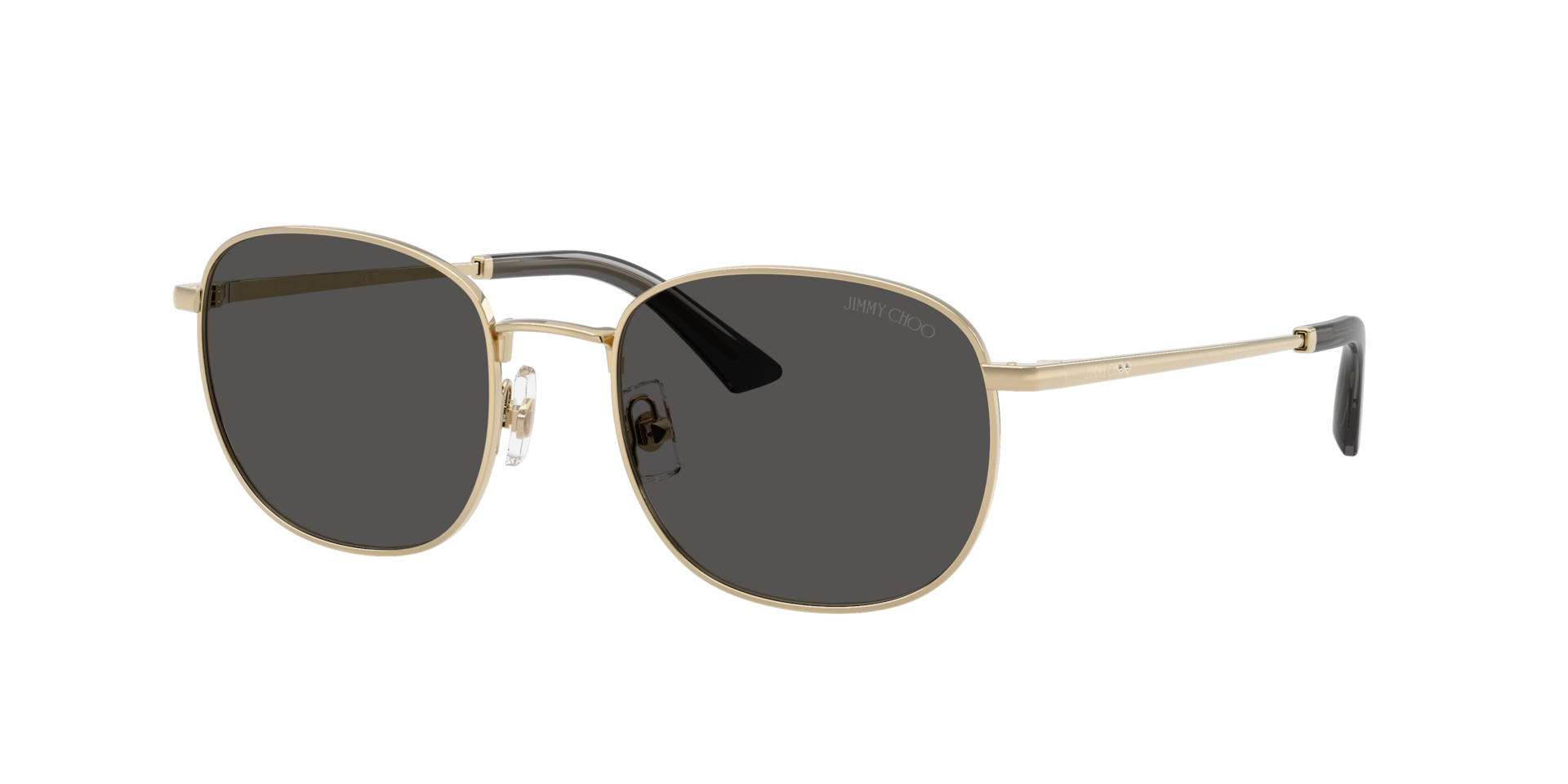 Jimmy Choo Woman Sunglass JC4025B -  Frame color: Pale Gold, Lens color: Dark Grey