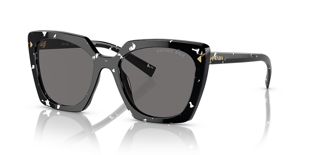 Prada PR 23ZS S (54 - 18) with Grey lenses and Black frame