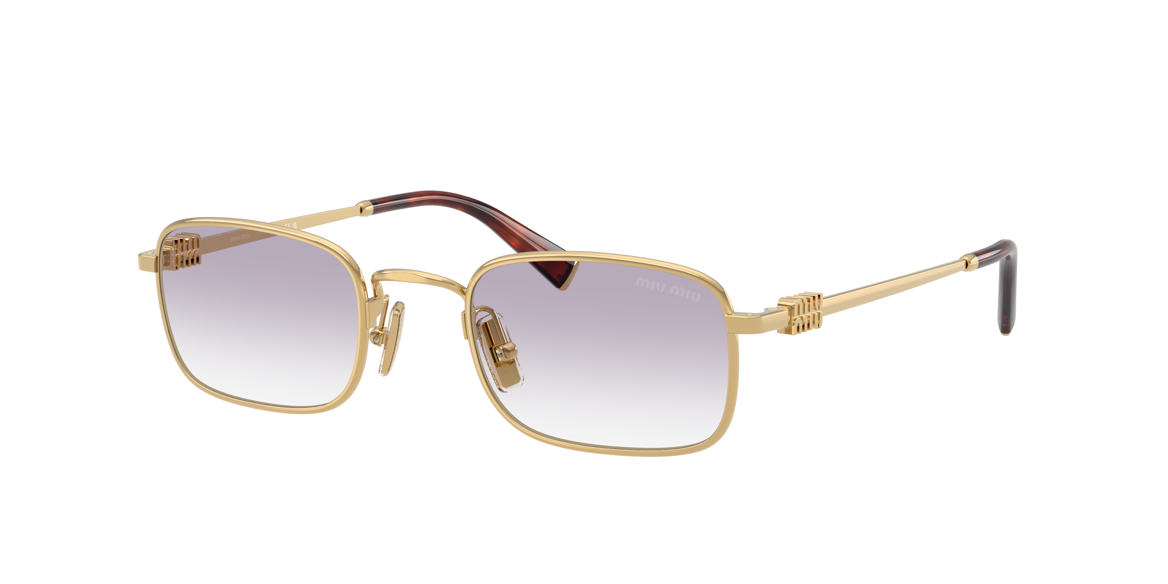MIUMIU ミュウミュウ サングラス ゴールド SMU53E 5AK-6R1 Miu Miu MU A53S S (49 - 22) with Grey lenses and Gold frame