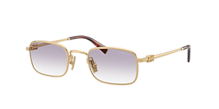 Miu Miu MU 56ZS L (56 - 17) with Grey lenses and Gold frame