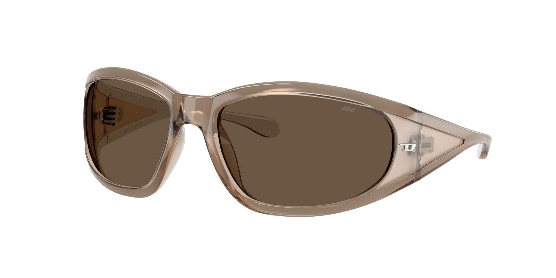 Diesel Unisex Sunglass DL3002 - Couleur du Monture Vert kaki mtallis Couleur de Lentille Brun 170 €