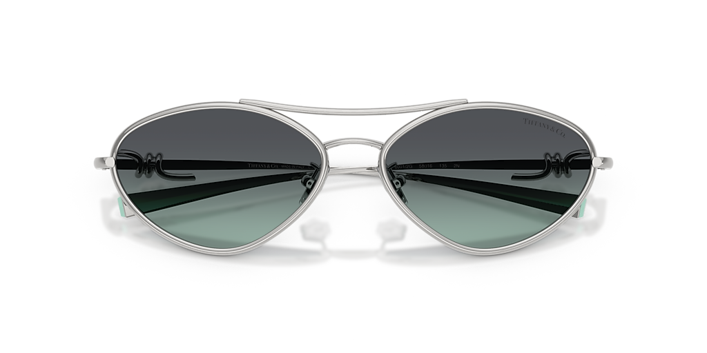 Tiffany & Co. TF3117 XL (58 - 16) with Blue lenses and Silver