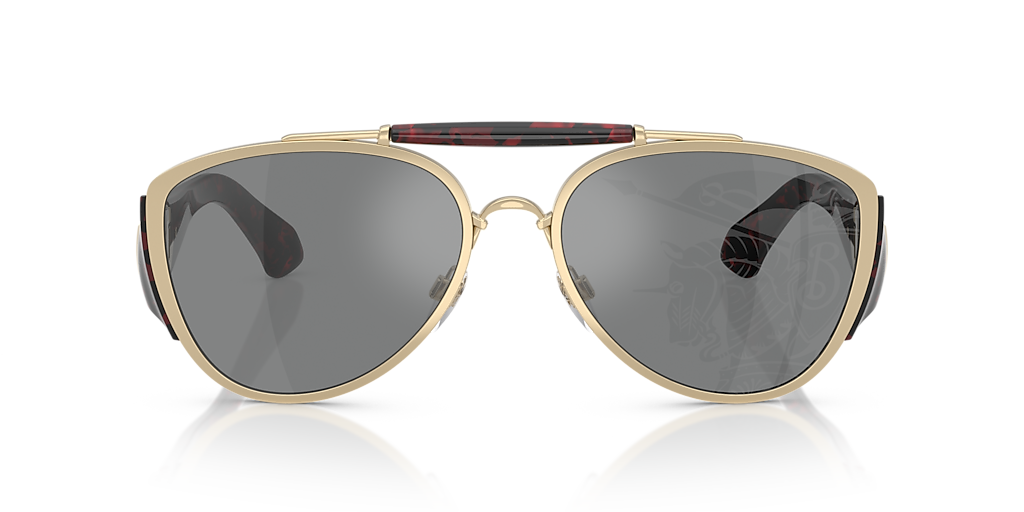 Burberry BE3161 XXL (60 - 18) with Grey lenses and Gold frame