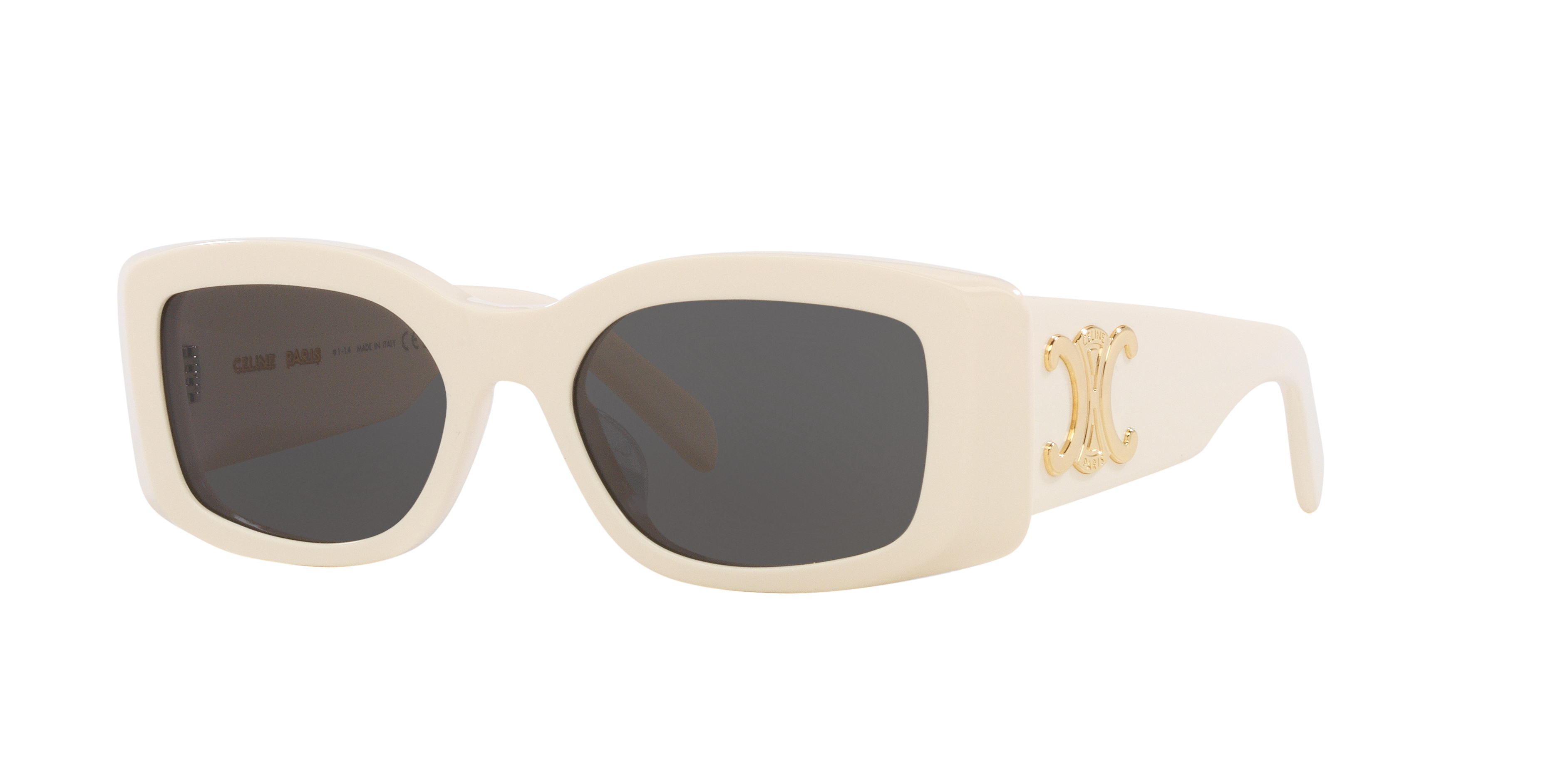 Celine Triomphe CL40282U XS (53 - 18) with Grey lenses and Beige