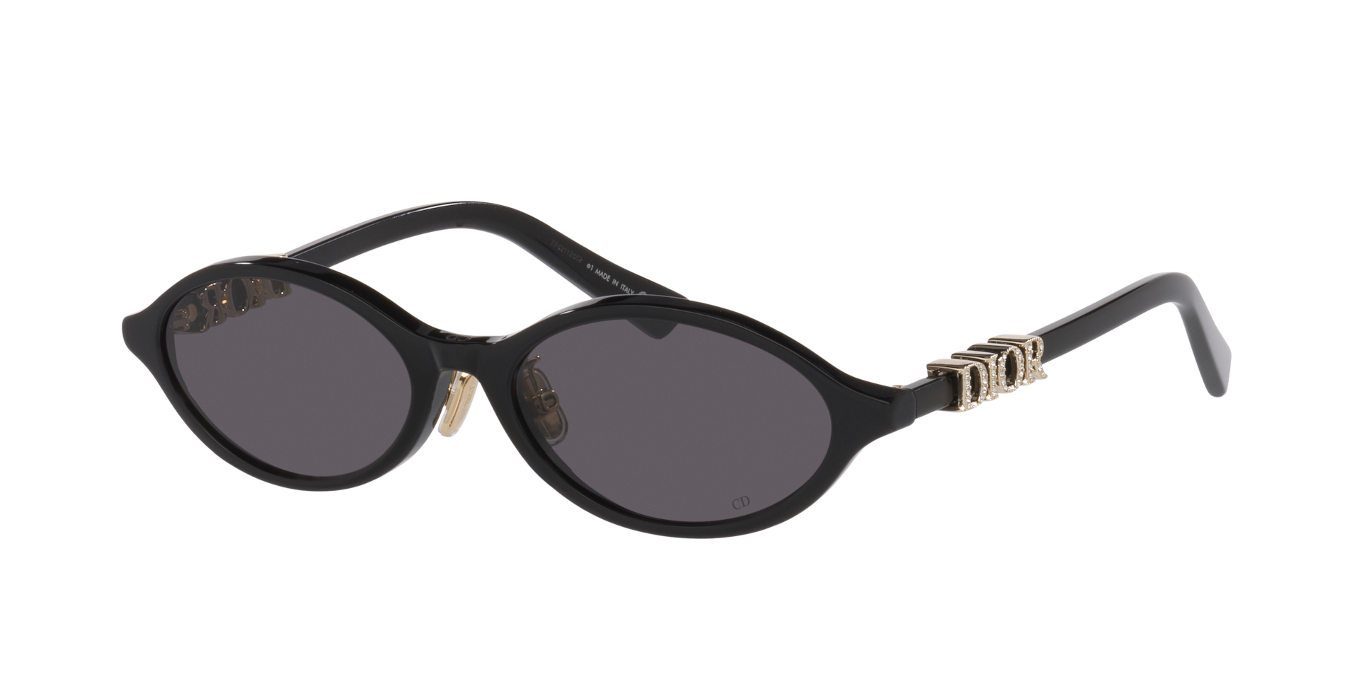 DIOR Woman Sunglass Diortreasure R1F -  Frame color: Black, Lens color: Grey