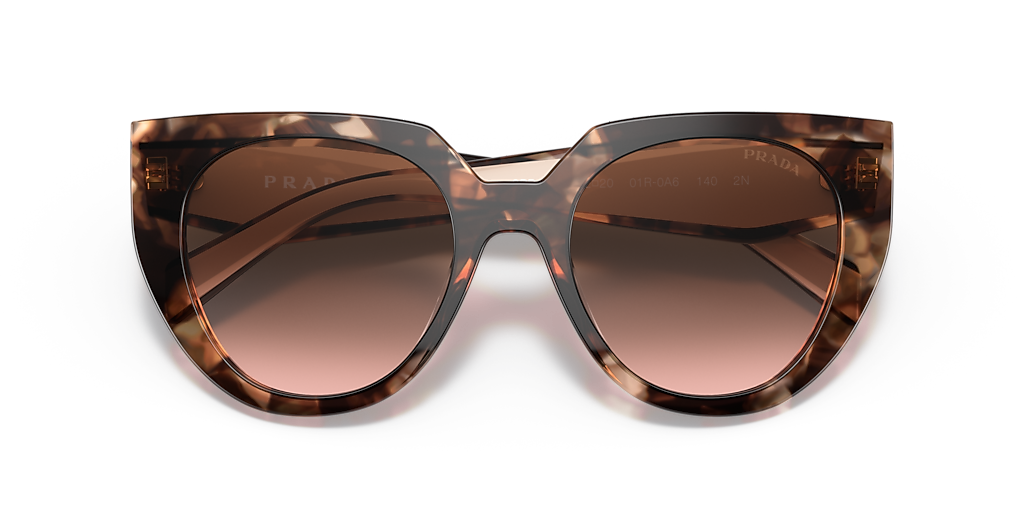 Prada PR 14WS M (52 - 20) with Brown lenses and Tortoise  display picture 2