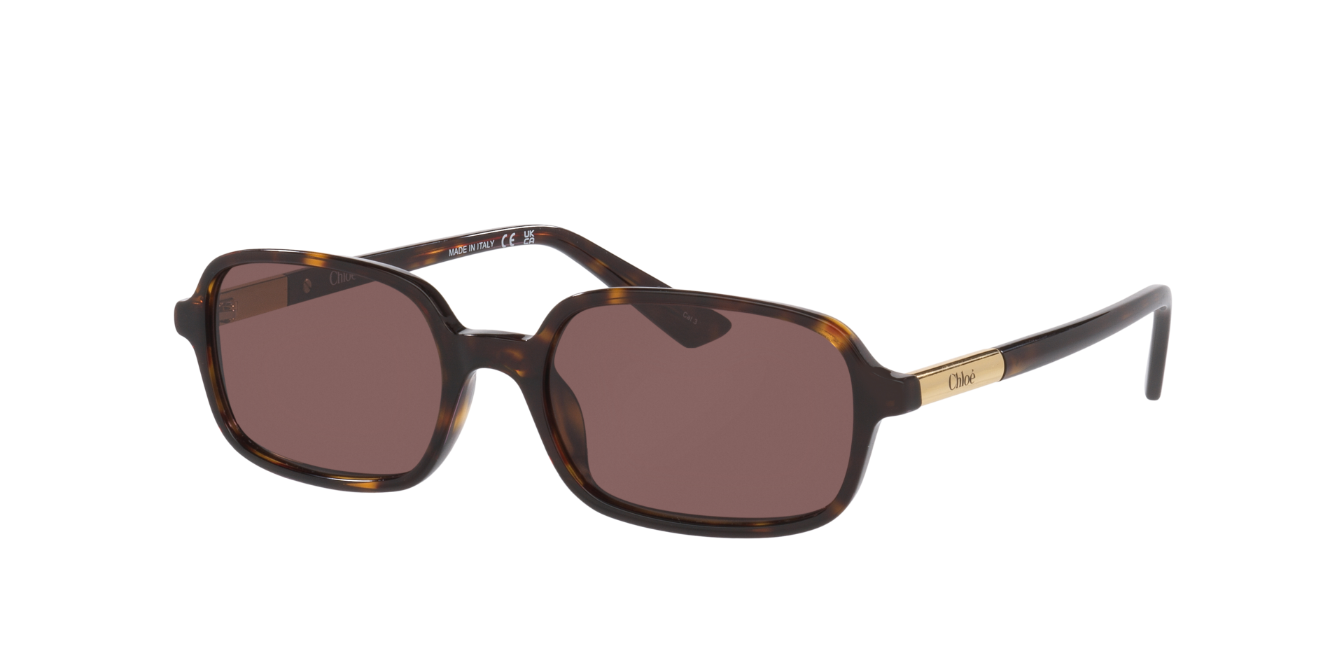 Chloé Frau Sunglass Ch0363S - Rahmenfarbe: Tortoise, Linsenfarbe: Braun