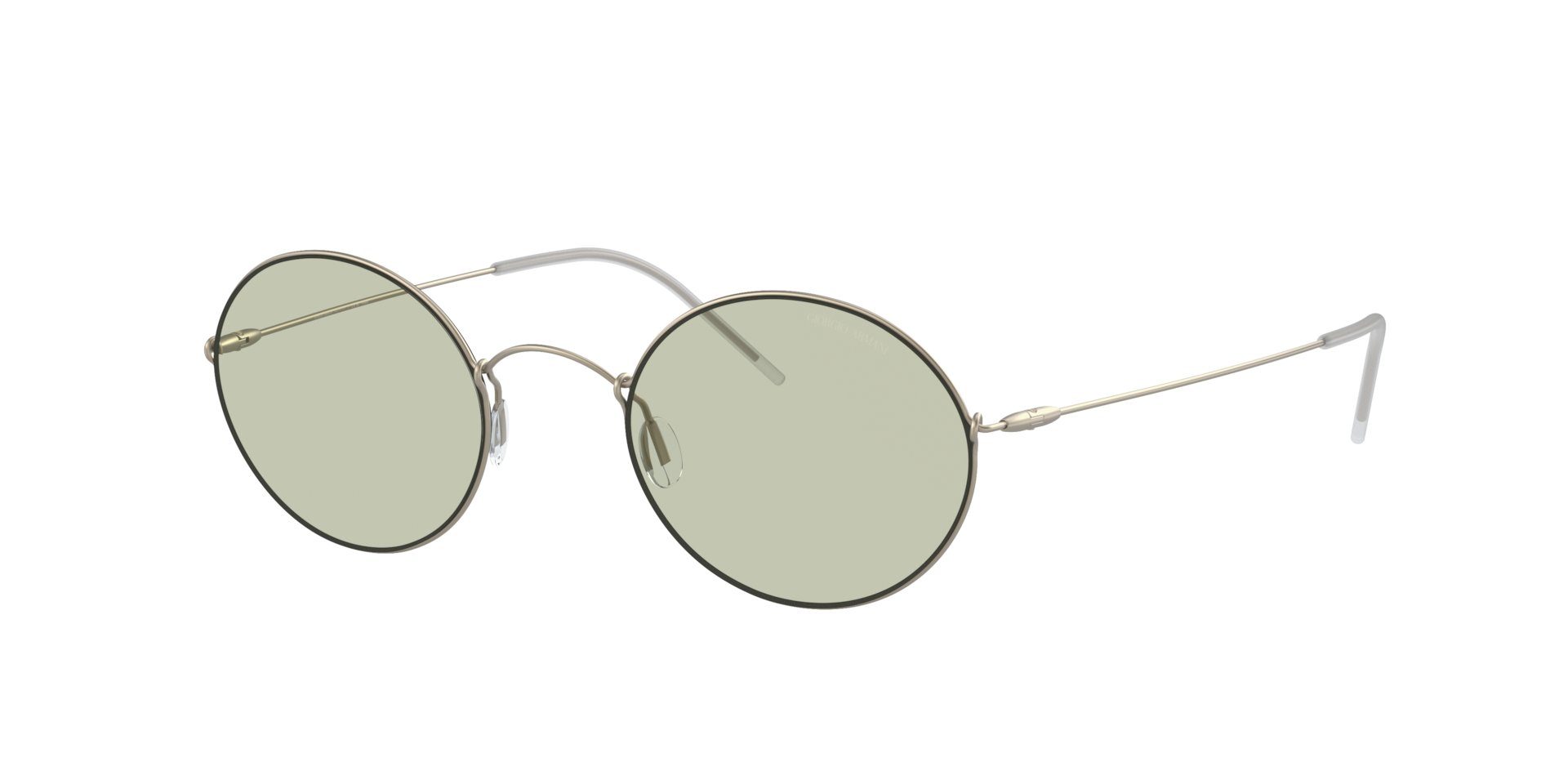 Giorgio Armani Homme Sunglass AR6115T - Couleur du Monture Or Ple Couleur de Lentille Vert clair 195 €