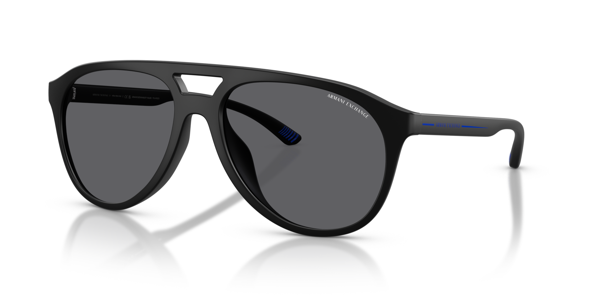 Armani Exchange AX4156SU XL (59 - 17) with Grey lenses and Black