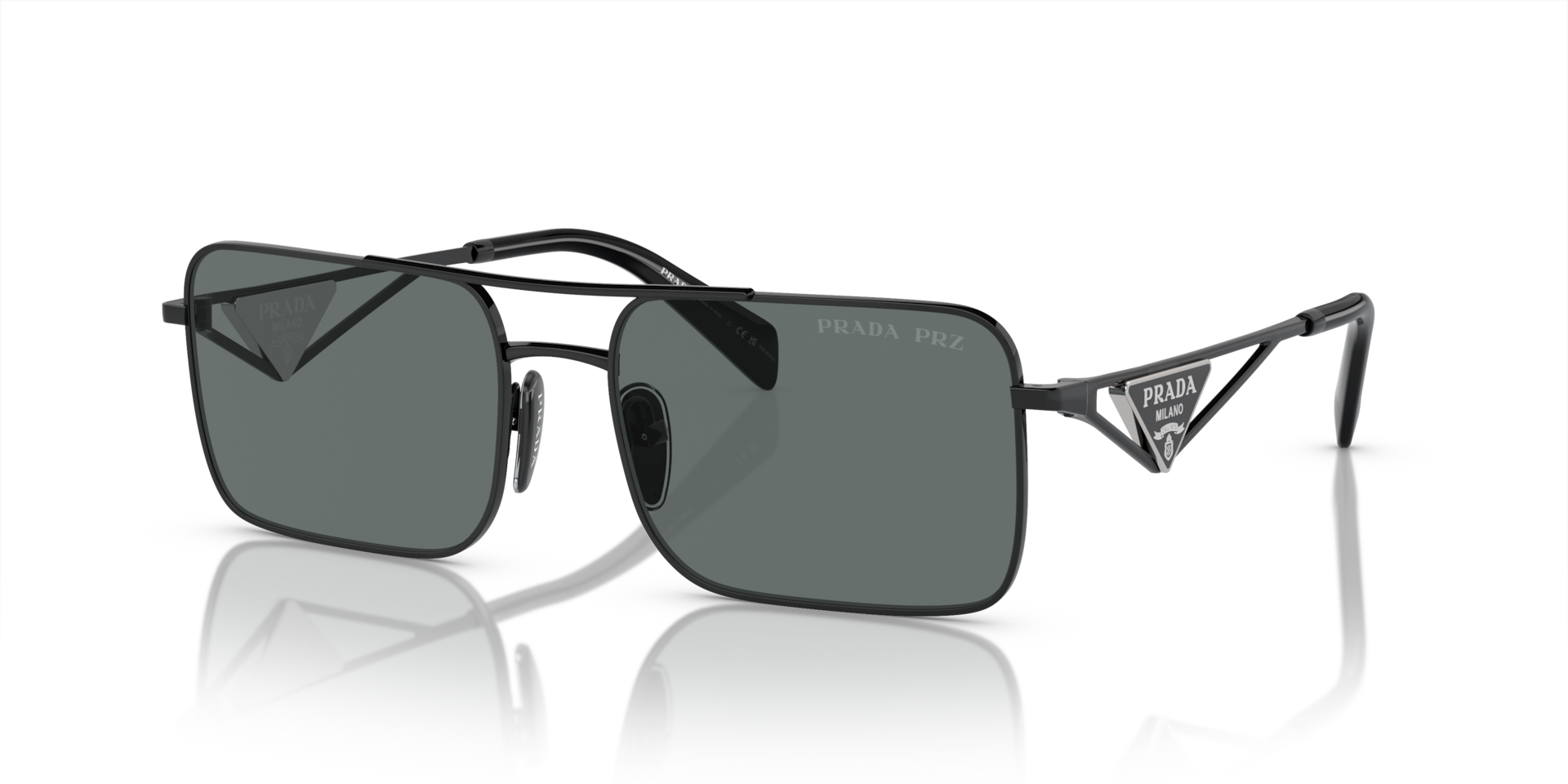 Prada PR A52S L (56 - 17) with Grey lenses and Black frame