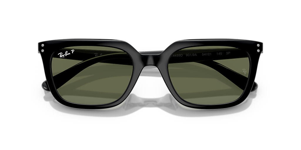 Ray-Ban RB4439D L (54 - 21) with Green lenses and Black frame