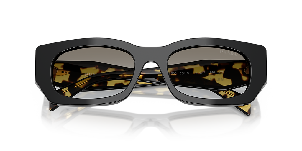 Prada PR B05S M (53 - 19) with Grey lenses and Black frame