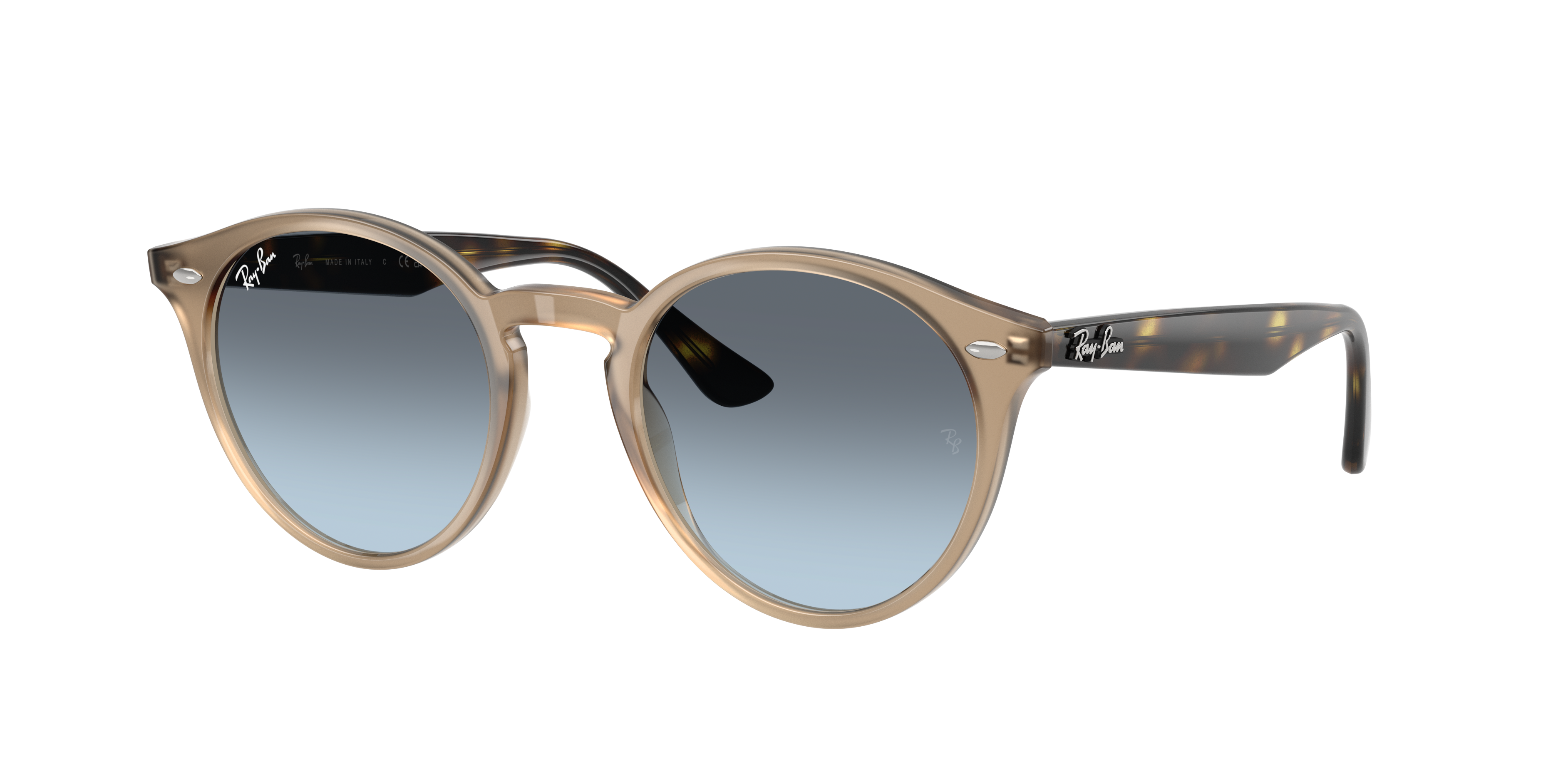 Ray-Ban Unisex Sunglass RB2180 -  Frame color: Turtledove, Lens color: Blue Gradient Grey