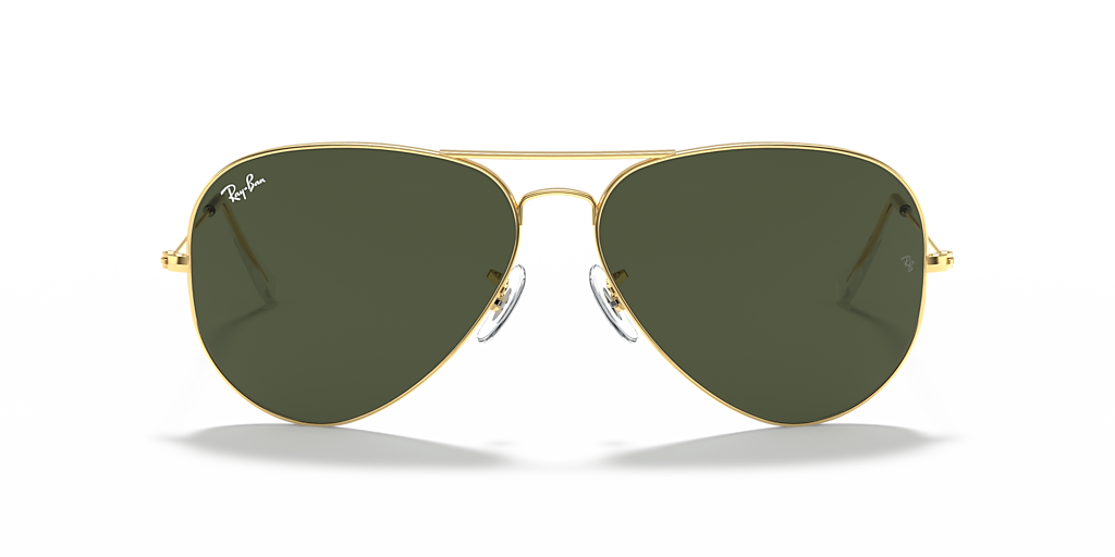 Ray-Ban Aviator Large Metal II XXL (62 - 14) with Green lenses and