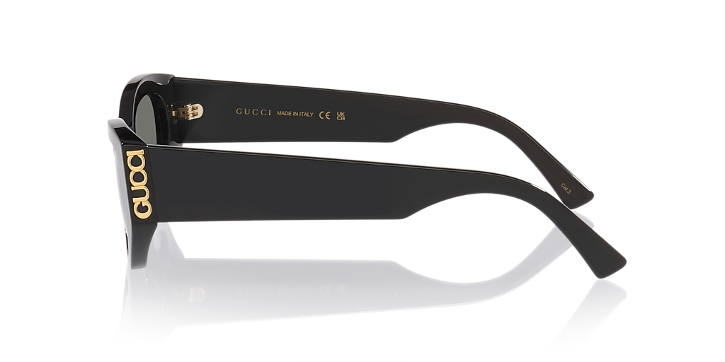Gucci Gg2044Sa M (53 - 20) with Grey lenses and Black frame