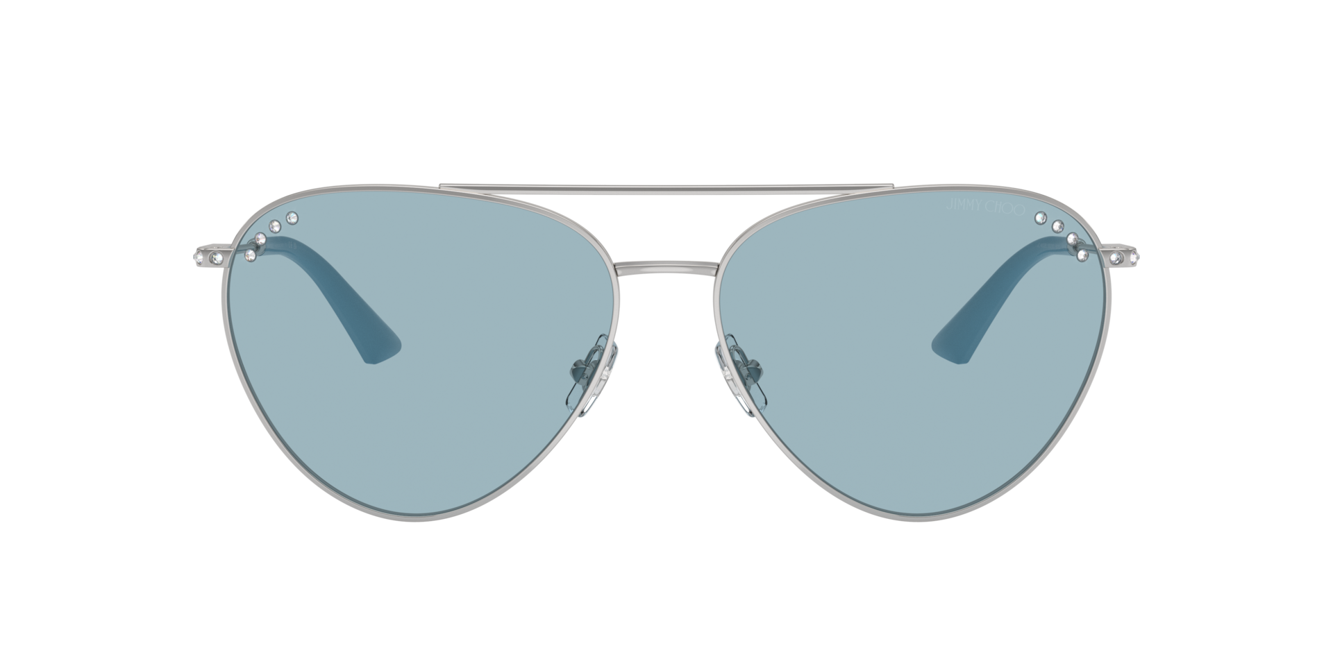 Jimmy Choo JC4002B XL (60 - 15) with Blue lenses and Silver frame