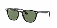 Ray-Ban RB4258 L (52 - 20) with Green lenses and Black frame