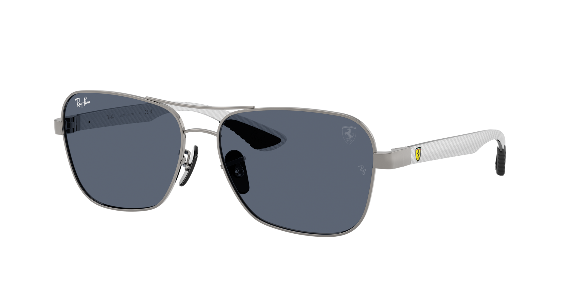 Ray-Ban Unisex Sunglass RB8336M Scuderia Ferrari Collection -  Frame color: Gunmetal, Lens color: Dark Grey