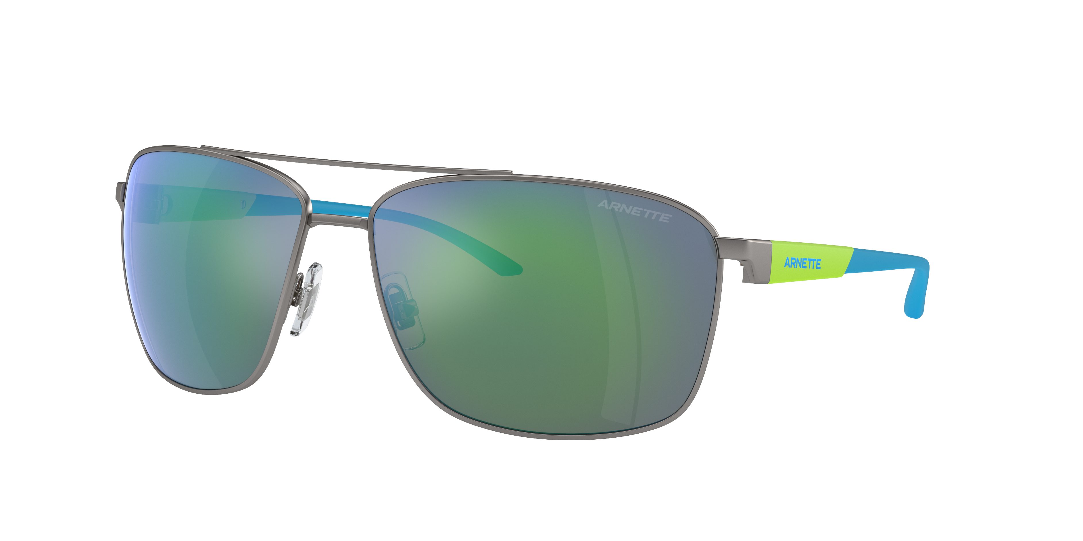Arnette Man Sunglass AN3089 Beverlee -  Frame color: Matte Gunmetal, Lens color: Green Mirror Green