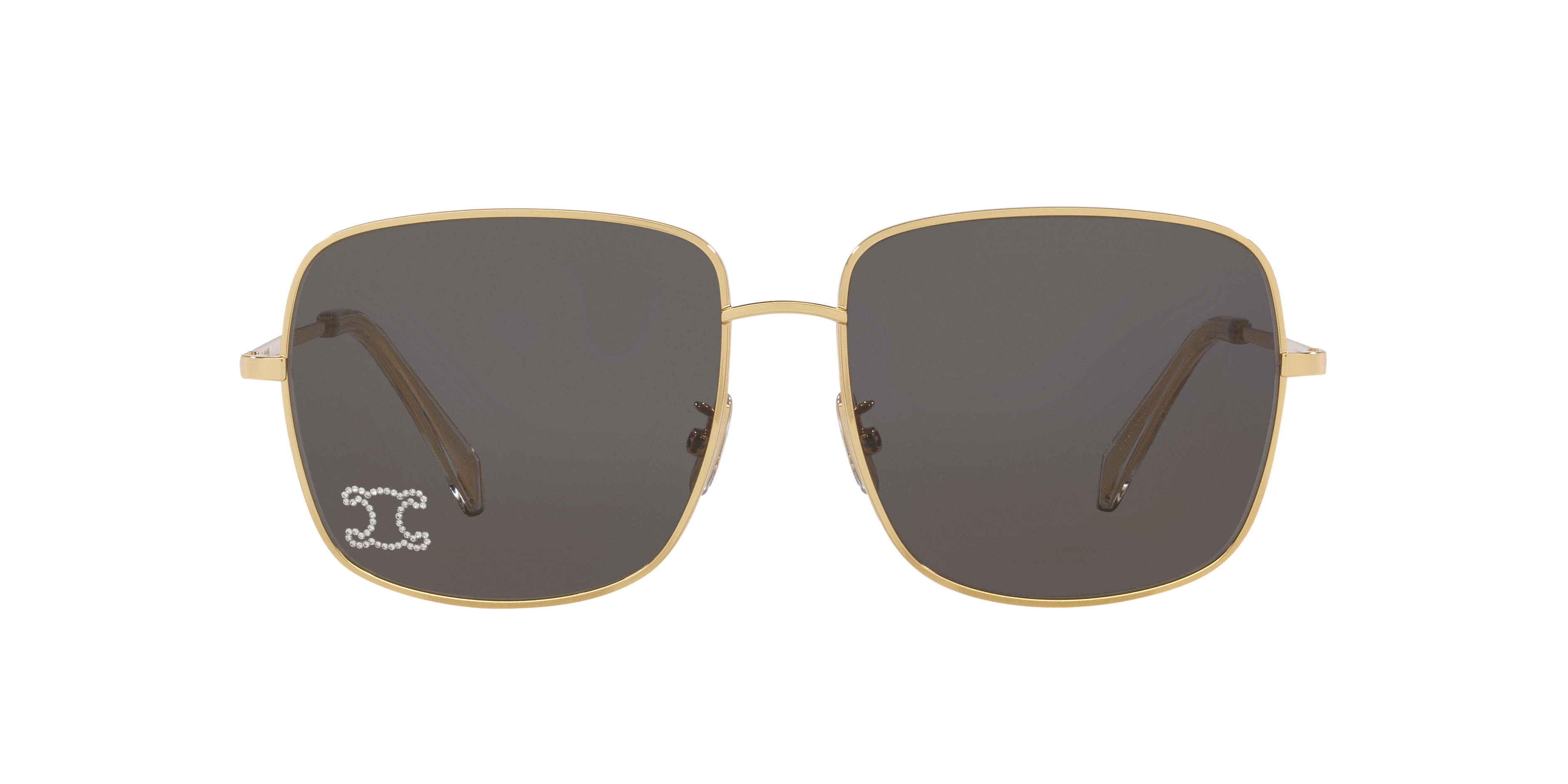 Celine Rhinestone Triomphe CL40284U L (59 - 16) with Grey lenses