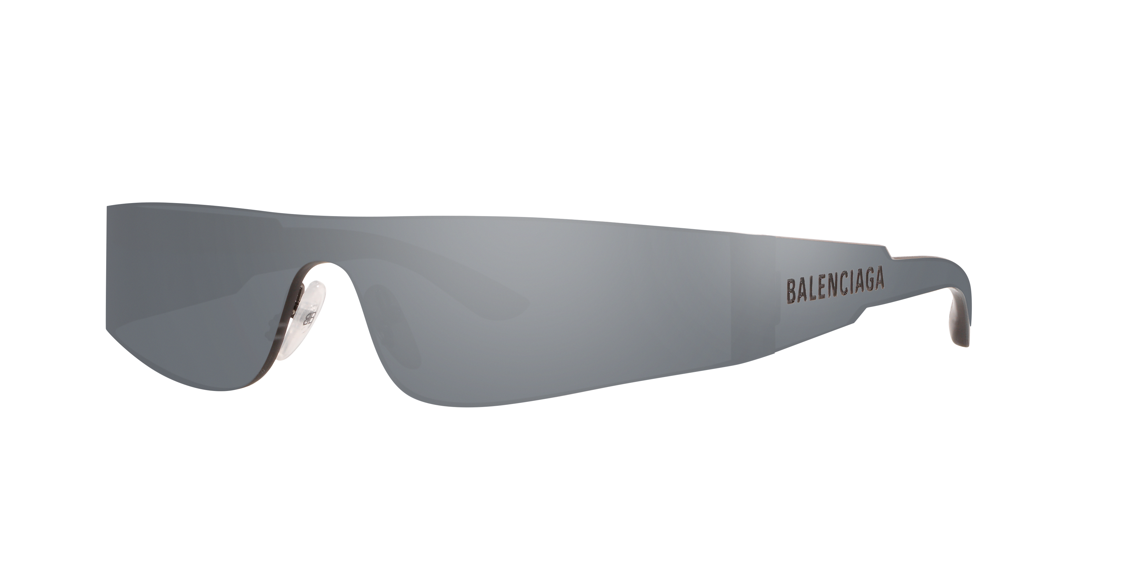Balenciaga BB0041S XXL (90 - 190) with Silver lenses and Silver
