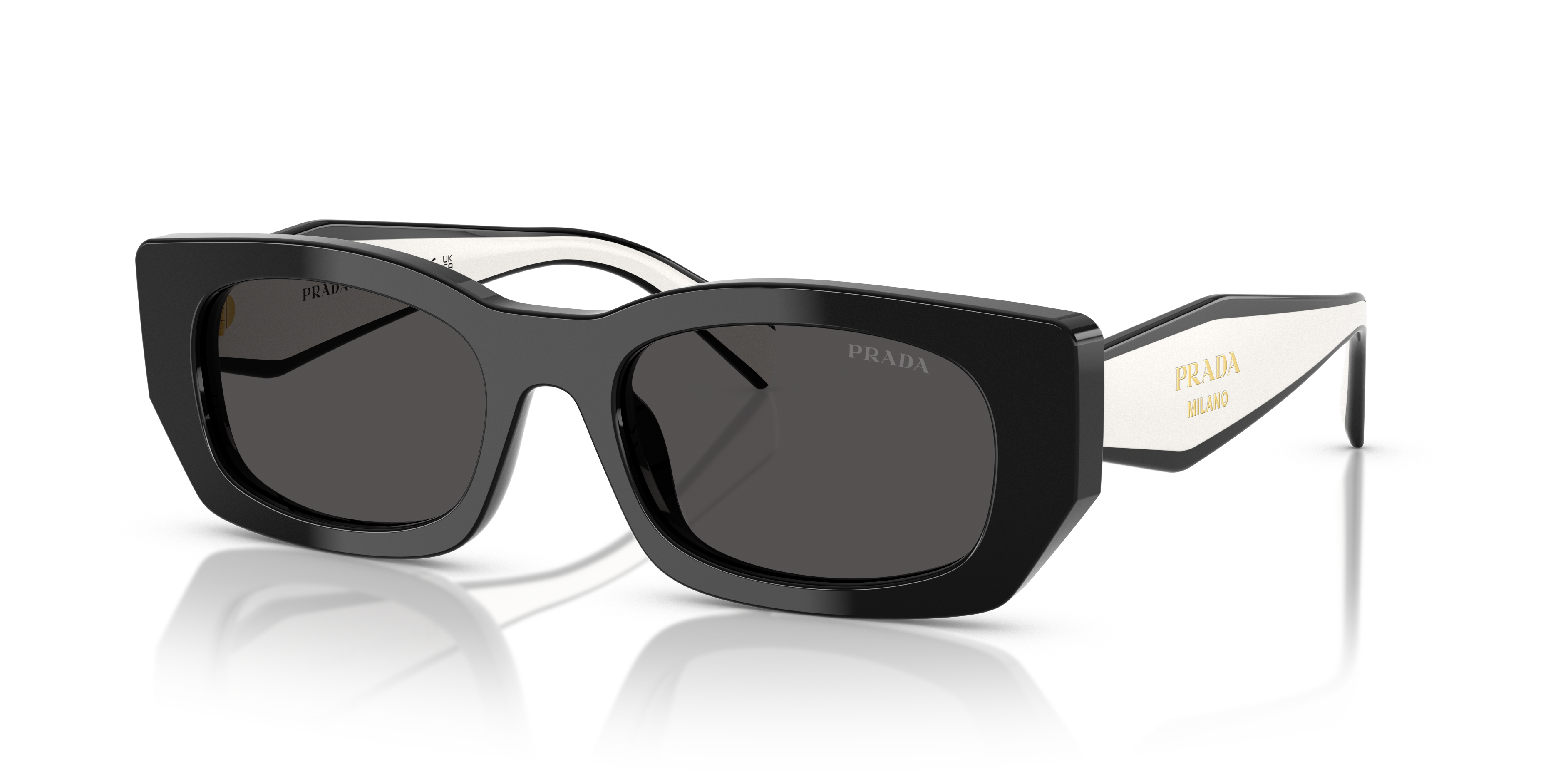 Prada PR B05S M (53 - 19) with Grey lenses and Black frame