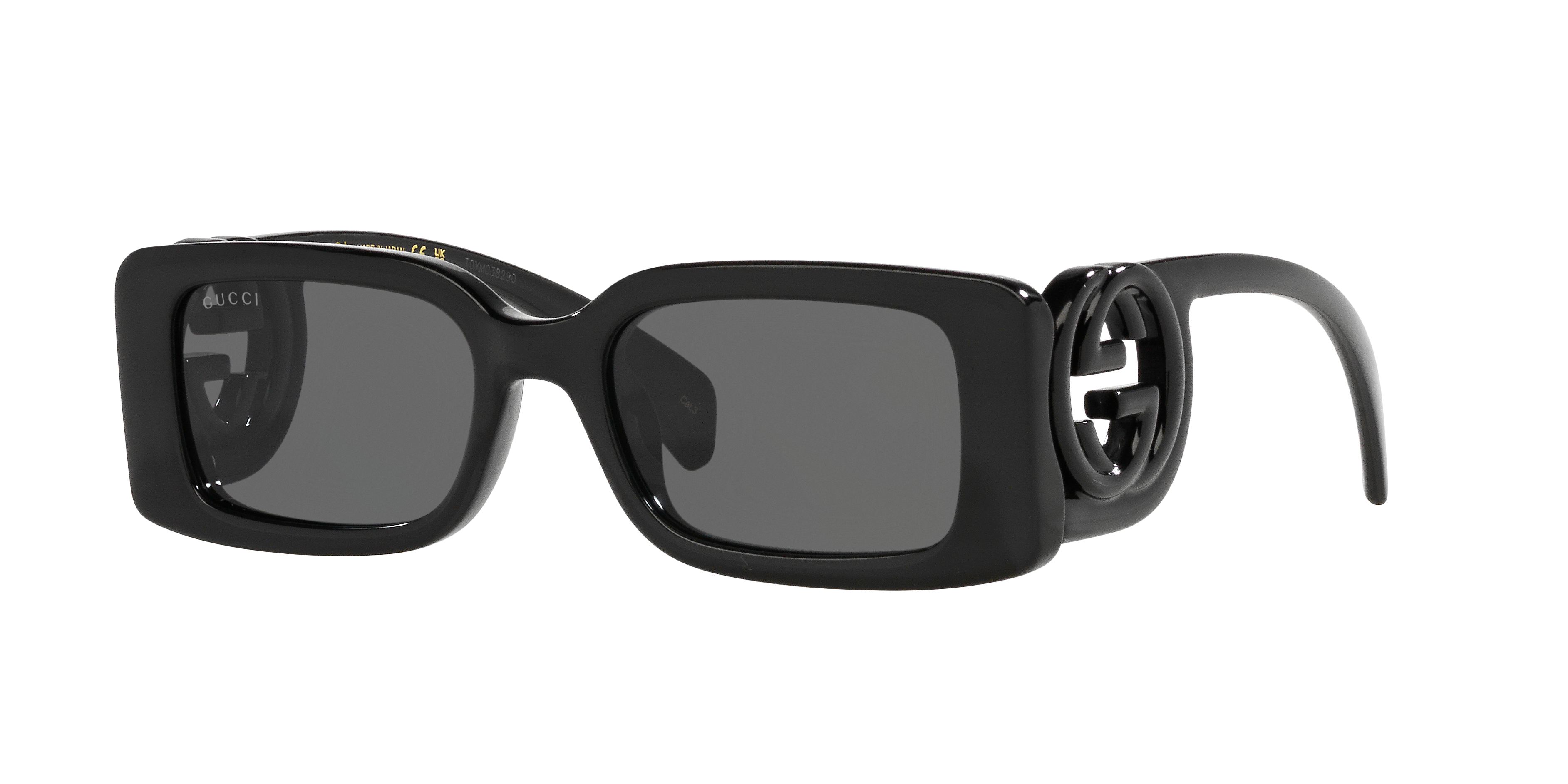 Gucci GG1325S M (54 - 19) with Grey lenses and Black frame