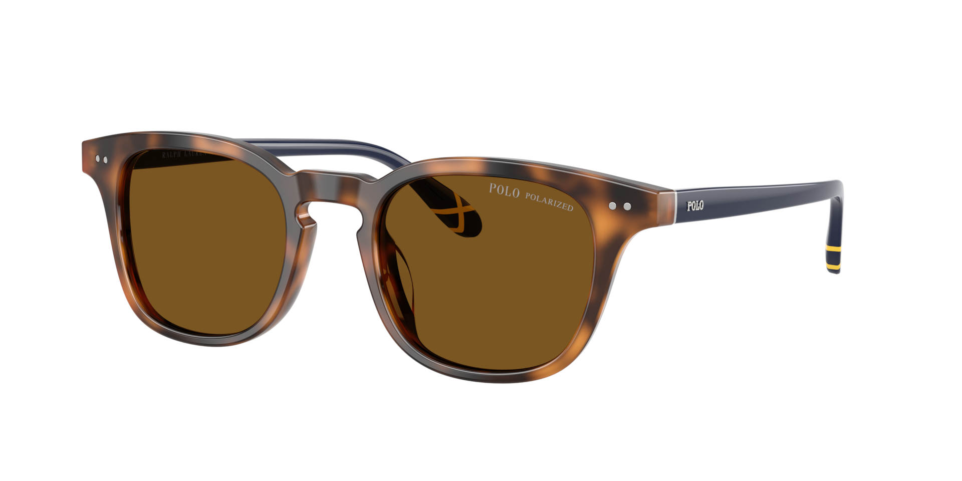 Polo Ralph Lauren Homme Sunglass PH4251U - Couleur du Monture: Écaille de tortue brillante, Couleur de Lentille: Marron Polarisé