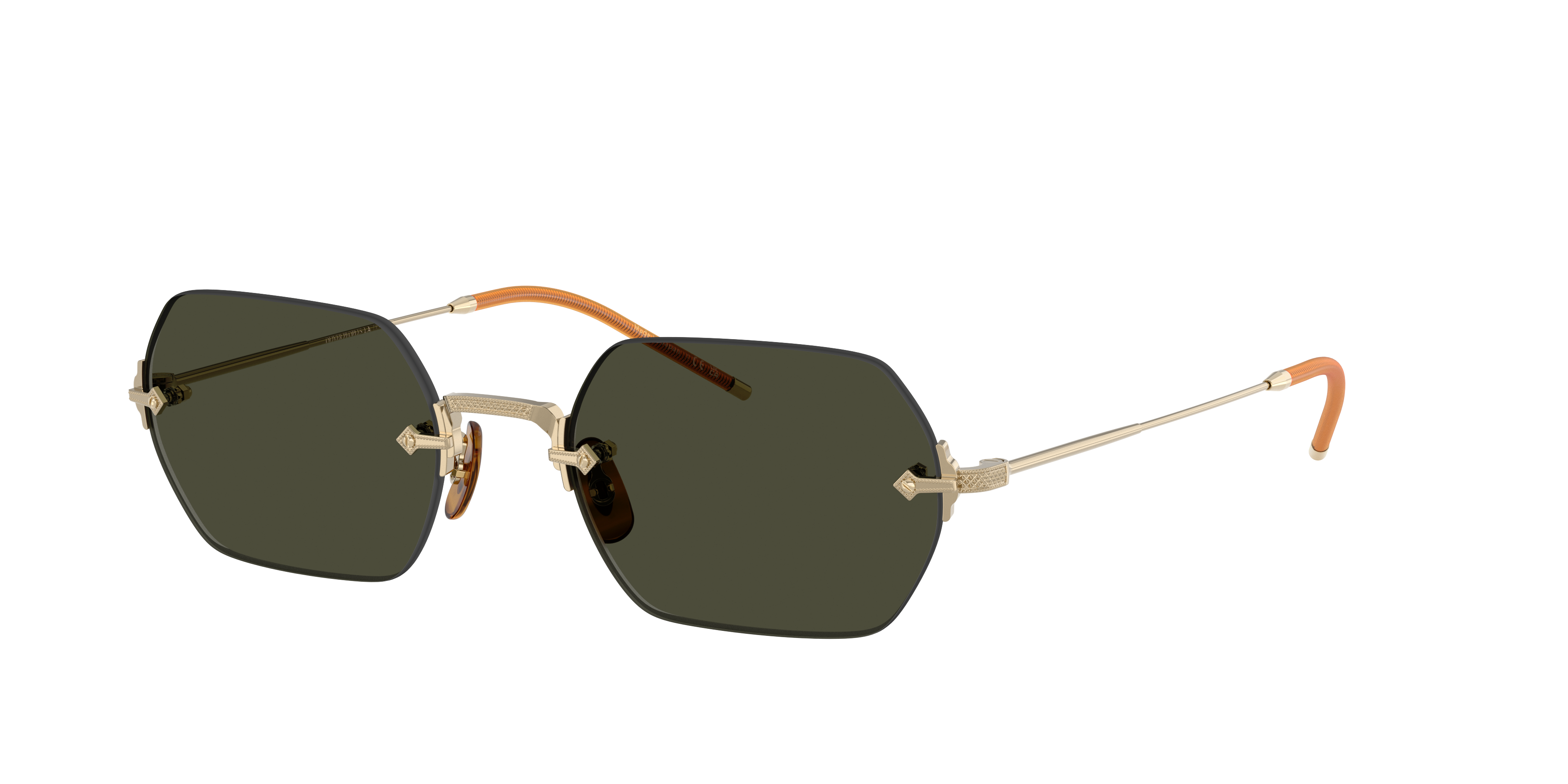 Ollie Oliver Peoples OV1353ST TK-13 M (52 - 20) with Green lenses and