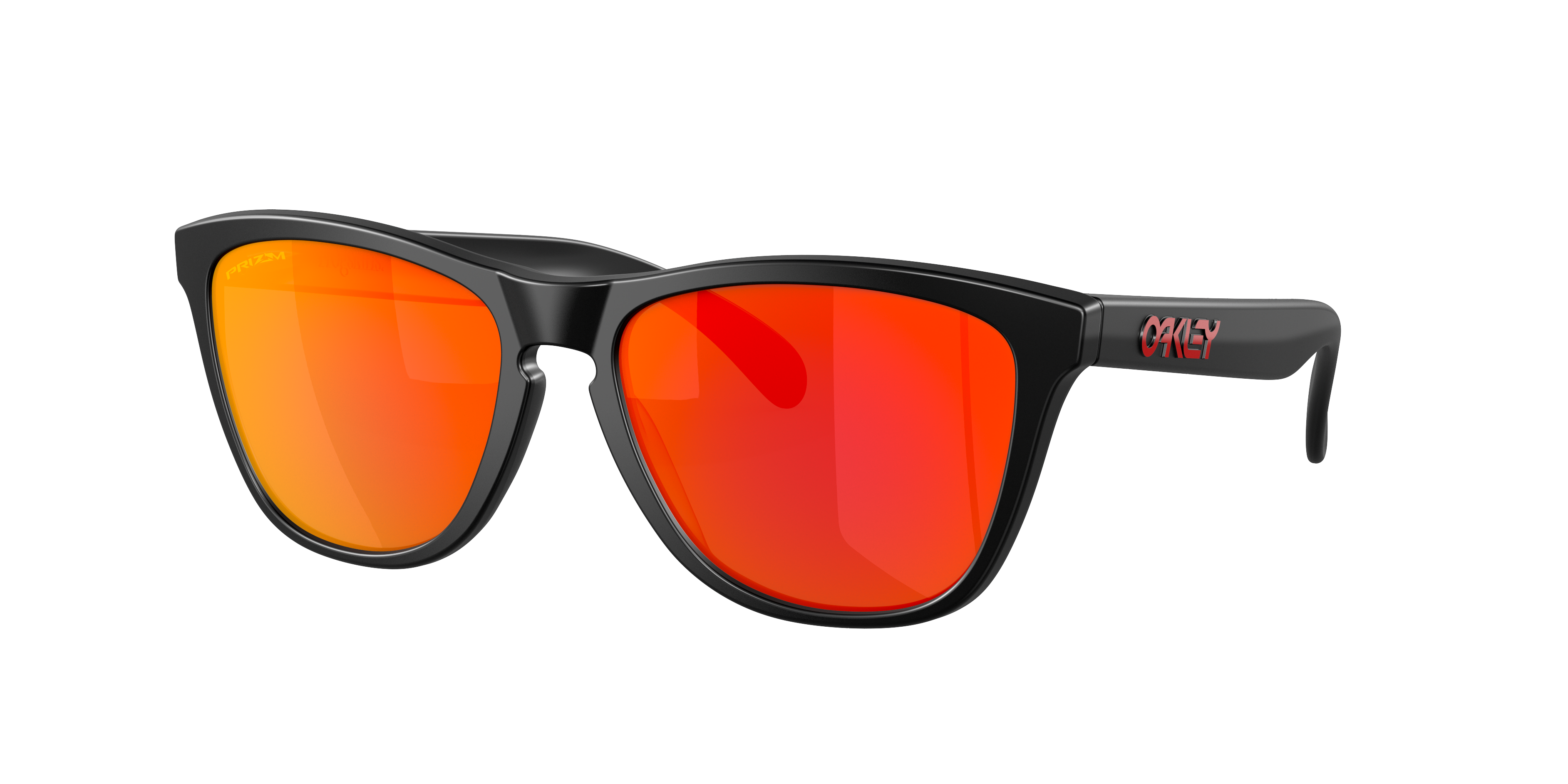 Oakley Frogskins™ (Low Bridge Fit) XL (54 - 17) with Orange lenses