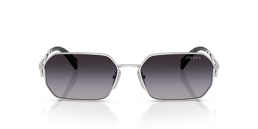 Prada PR A51S XL (58 - 17) with Grey lenses and Silver frame