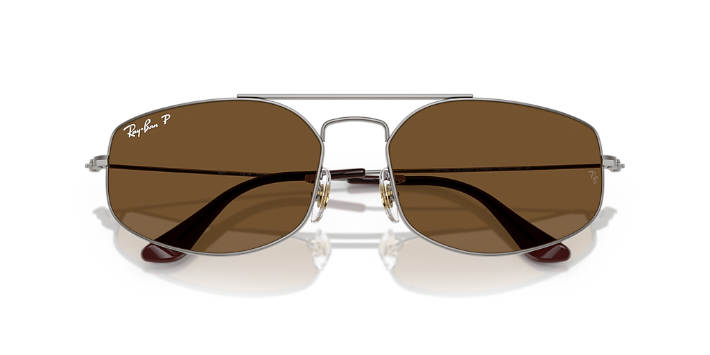 Ray-Ban Explorer V XL (57 - 17) with Brown lenses and Grey frame