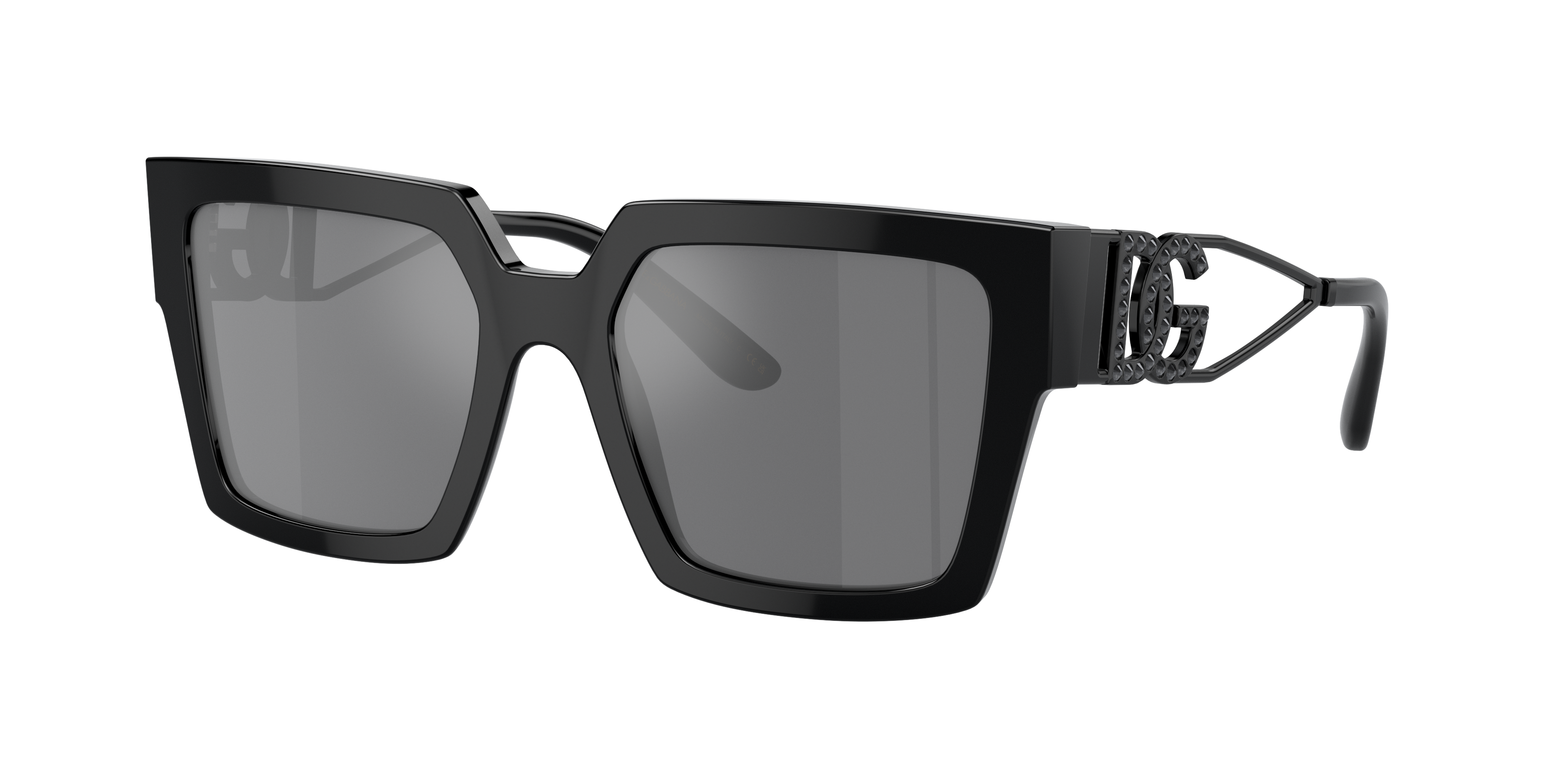 Dolce&Gabbana Woman Sunglass DG4446B -  Frame color: Black, Lens color: Grey Mirror Black