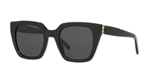 Saint Laurent SL 746 XXS (48 - 23) with Black lenses and Black