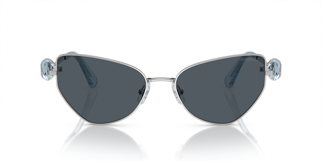 Swarovski SK7003 M (57 - 18) with Grey lenses and Silver frame