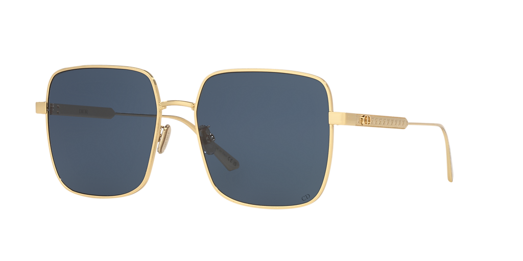 DIOR Dior Cannage CD40172U L (59 - 18) with Blue lenses and Gold